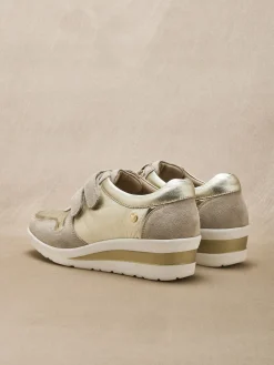 Derbies tout cuir à scratchs