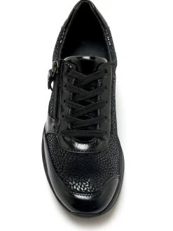 Derbies zip côté et lacets