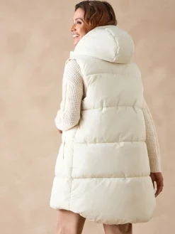 Doudoune sans manches à capuche