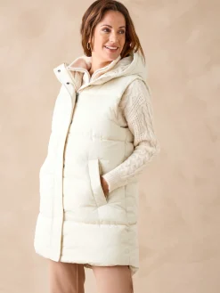 Doudoune sans manches à capuche