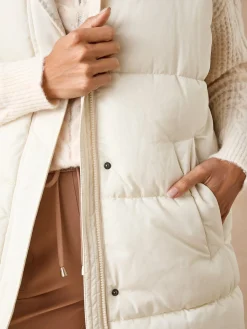 Doudoune sans manches à capuche