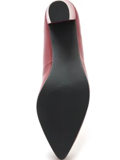 Escarpins cuir à talon