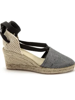 Espadrilles compensées lien cheville