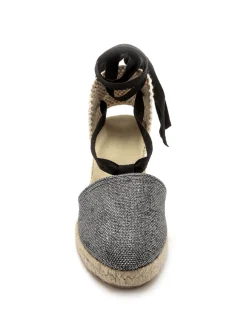 Espadrilles compensées lien cheville