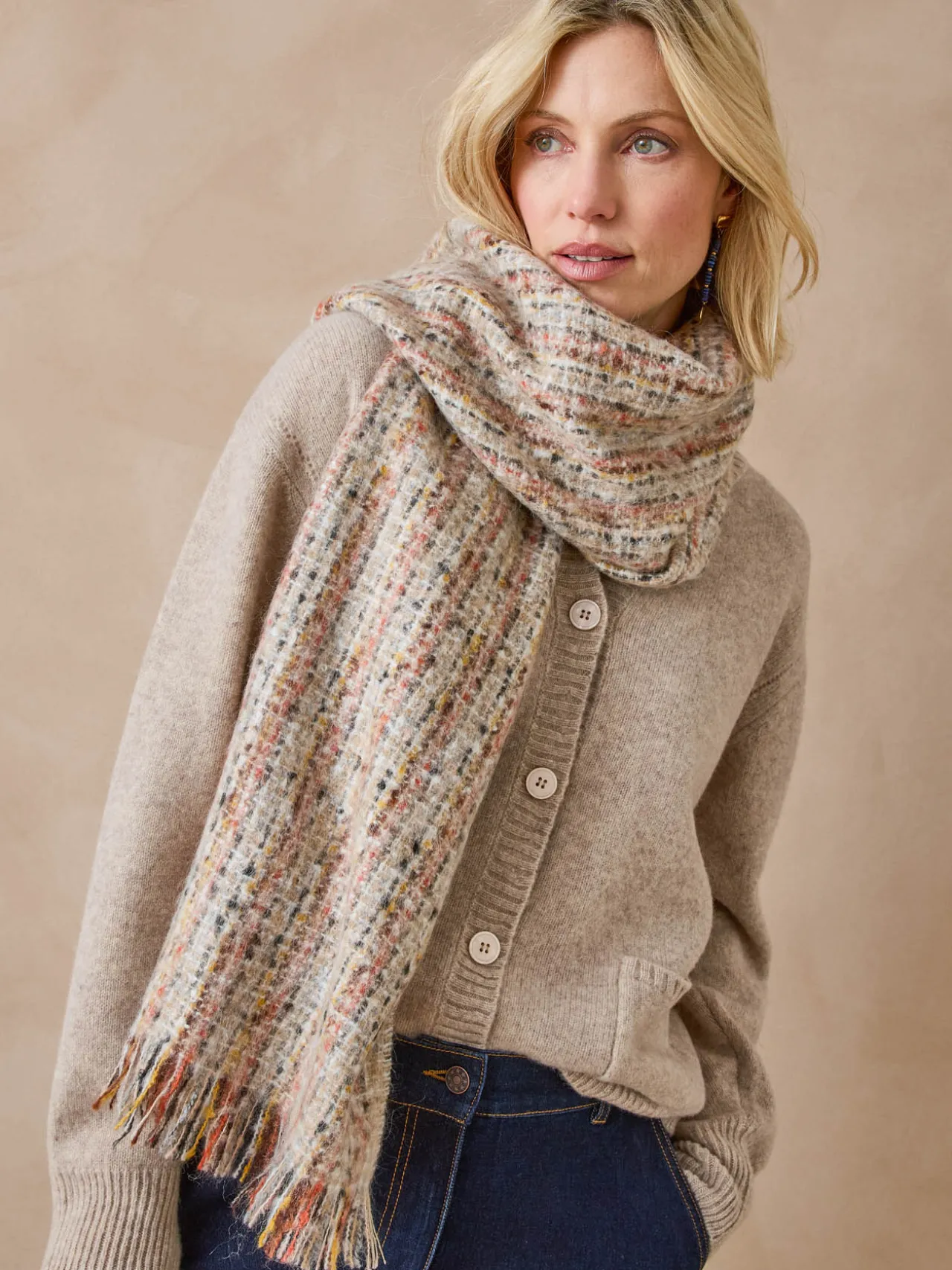 Etole maille douce avec mohair