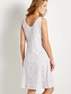 Fond de robe en pur coton long. 90cm