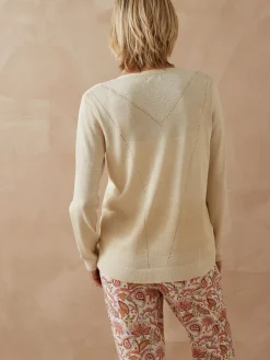 Gilet ajouré bord à bord