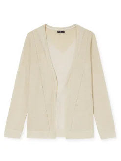 Gilet ajouré bord à bord