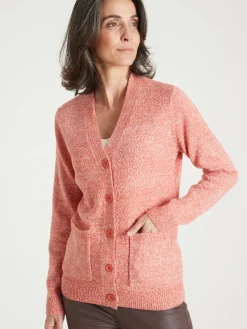 Gilet classique en maille chinée