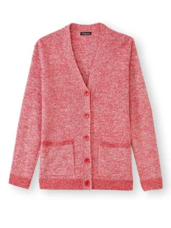 Gilet classique en maille chinée