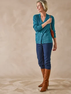 Gilet classique en maille chinée