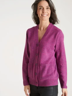 Gilet classique en maille chinée