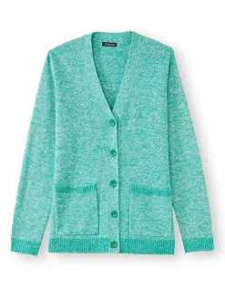 Gilet classique en maille chinée