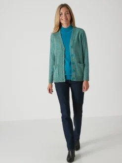 Gilet classique en maille chinée