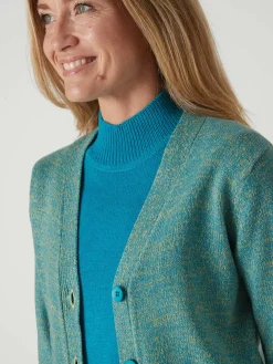 Gilet classique en maille chinée