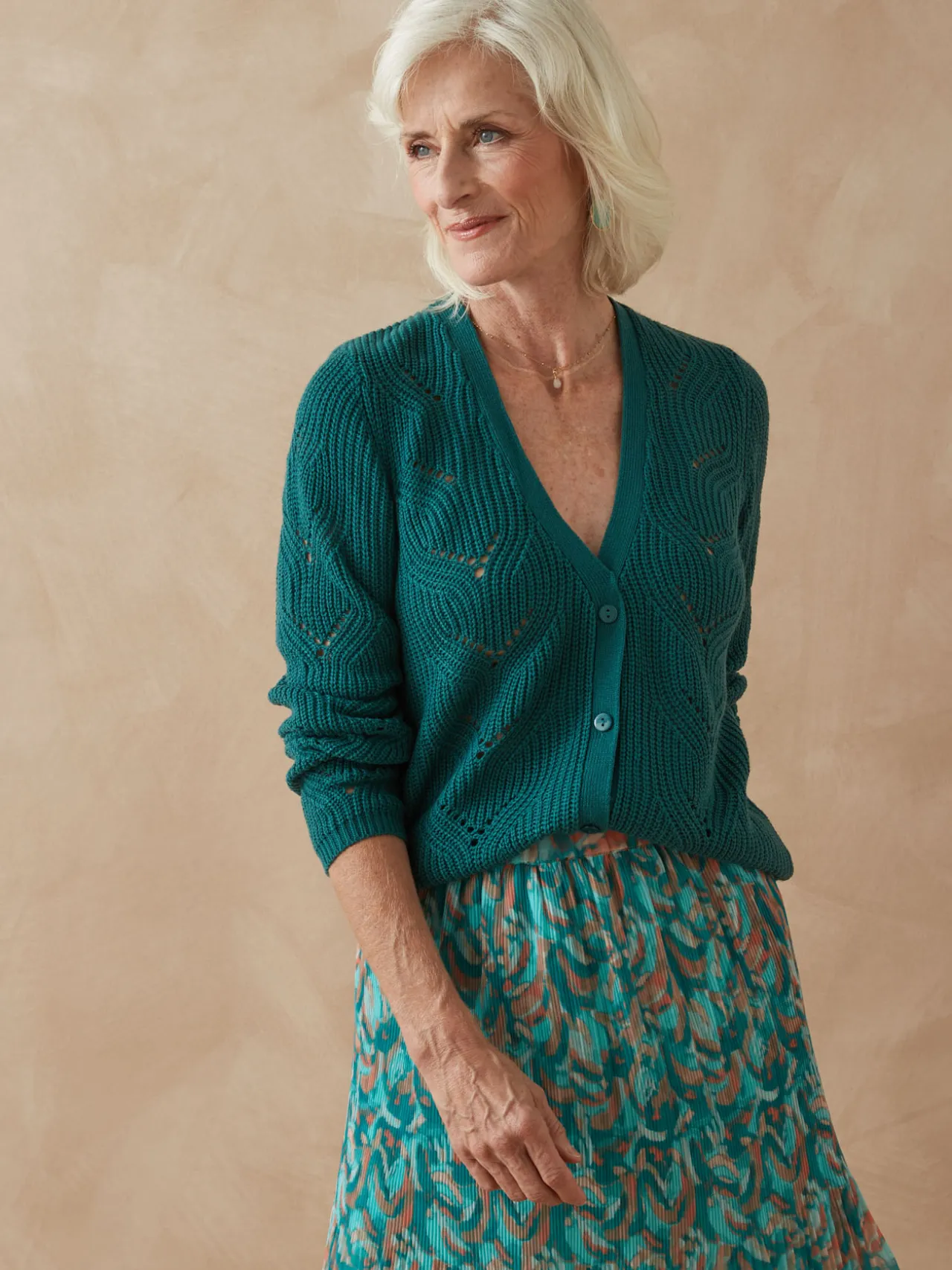 Gilet en côtes perlées