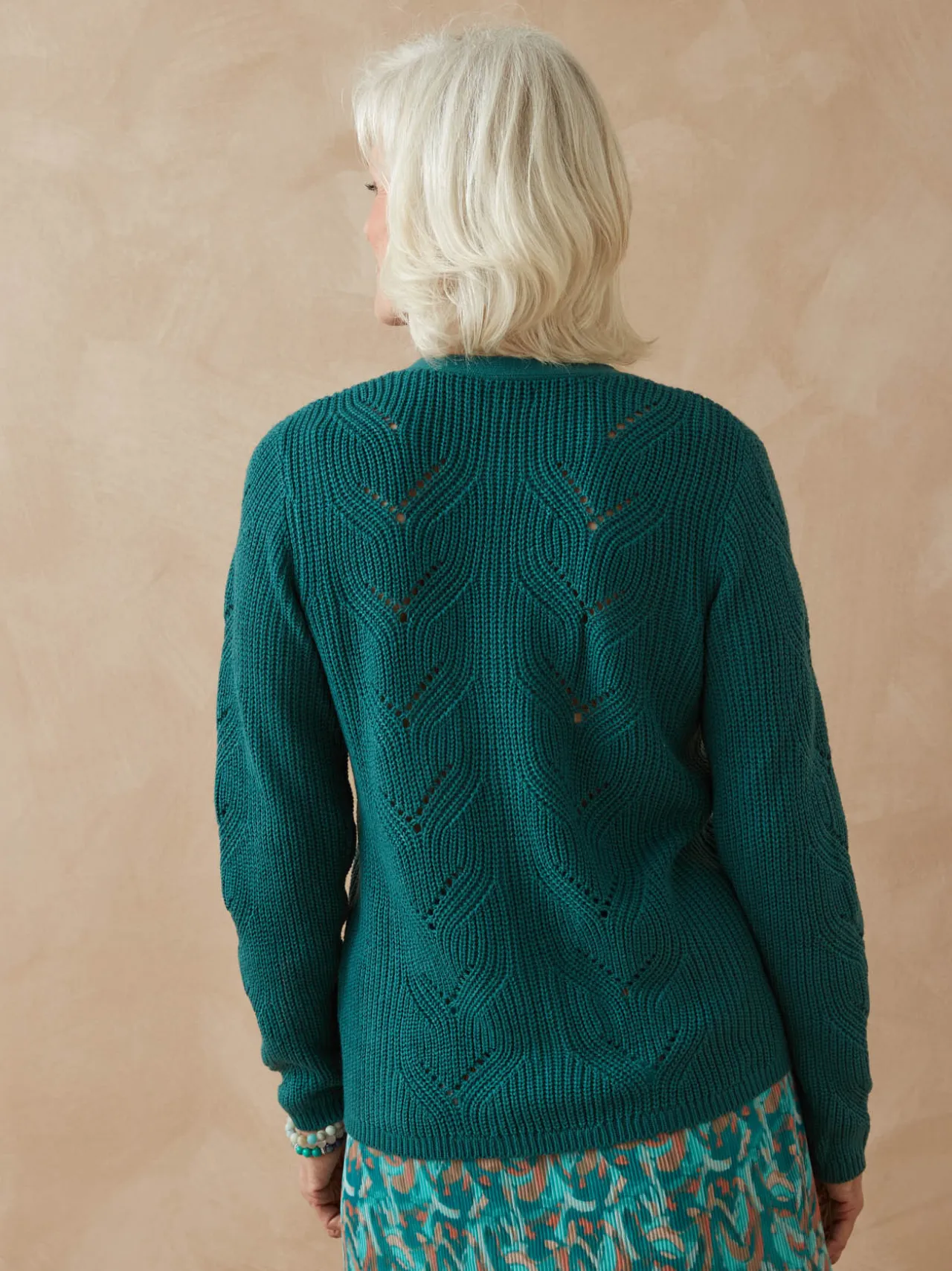 Gilet en côtes perlées