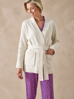 Gilet en maille bouclette