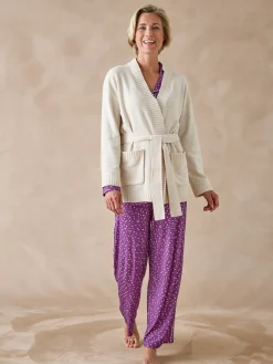 Gilet en maille bouclette