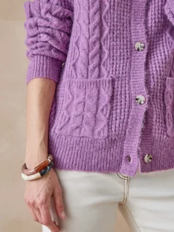 Gilet en maille fantaisie