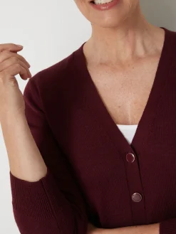 Gilet encolure V 50% laine mérinos