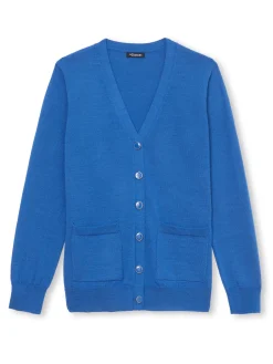 Gilet encolure V 50% laine mérinos