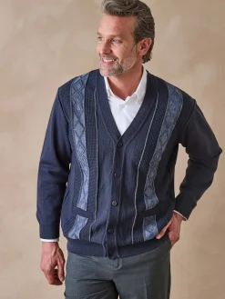 Gilet jacquard avec laine