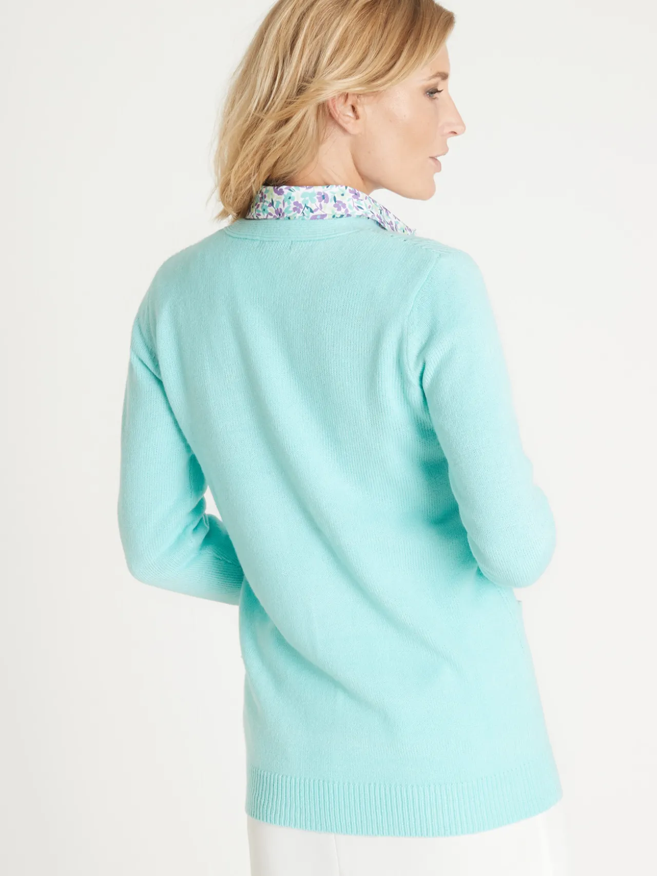 Gilet manches longues point ajouré