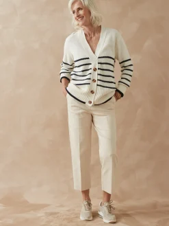 Gilet rayé manches longues