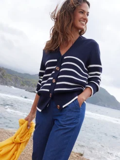 Gilet rayé manches longues