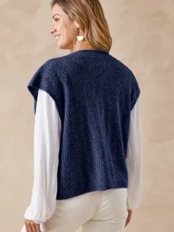 Gilet sans manches avec laine