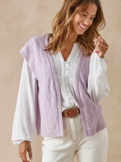 Gilet sans manches avec laine