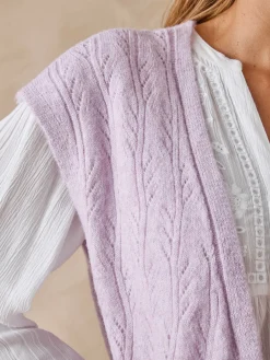 Gilet sans manches avec laine