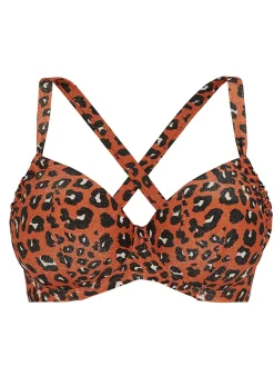 Haut de maillot de bain à armatures