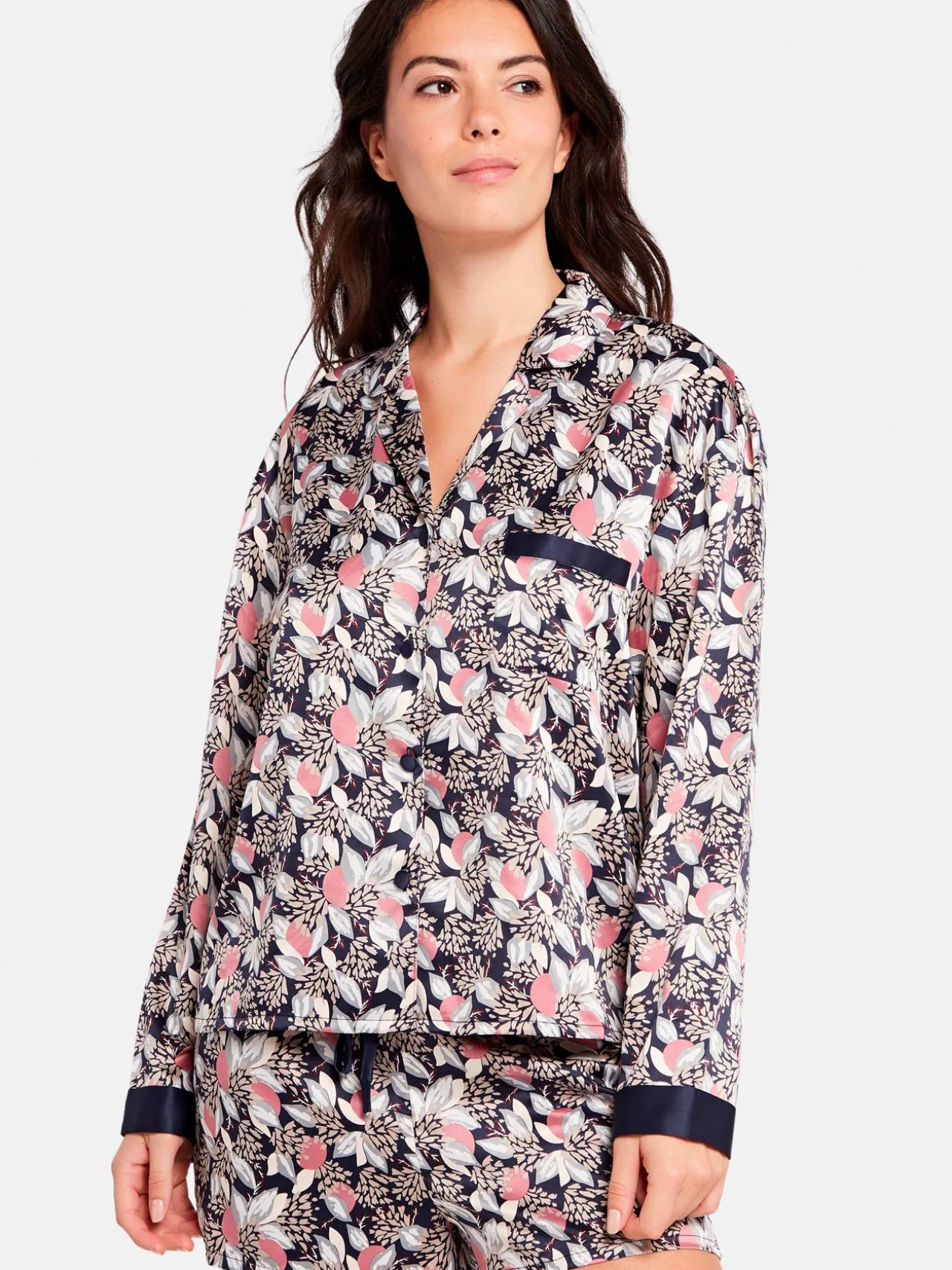 Haut de pyjama en satin Idole