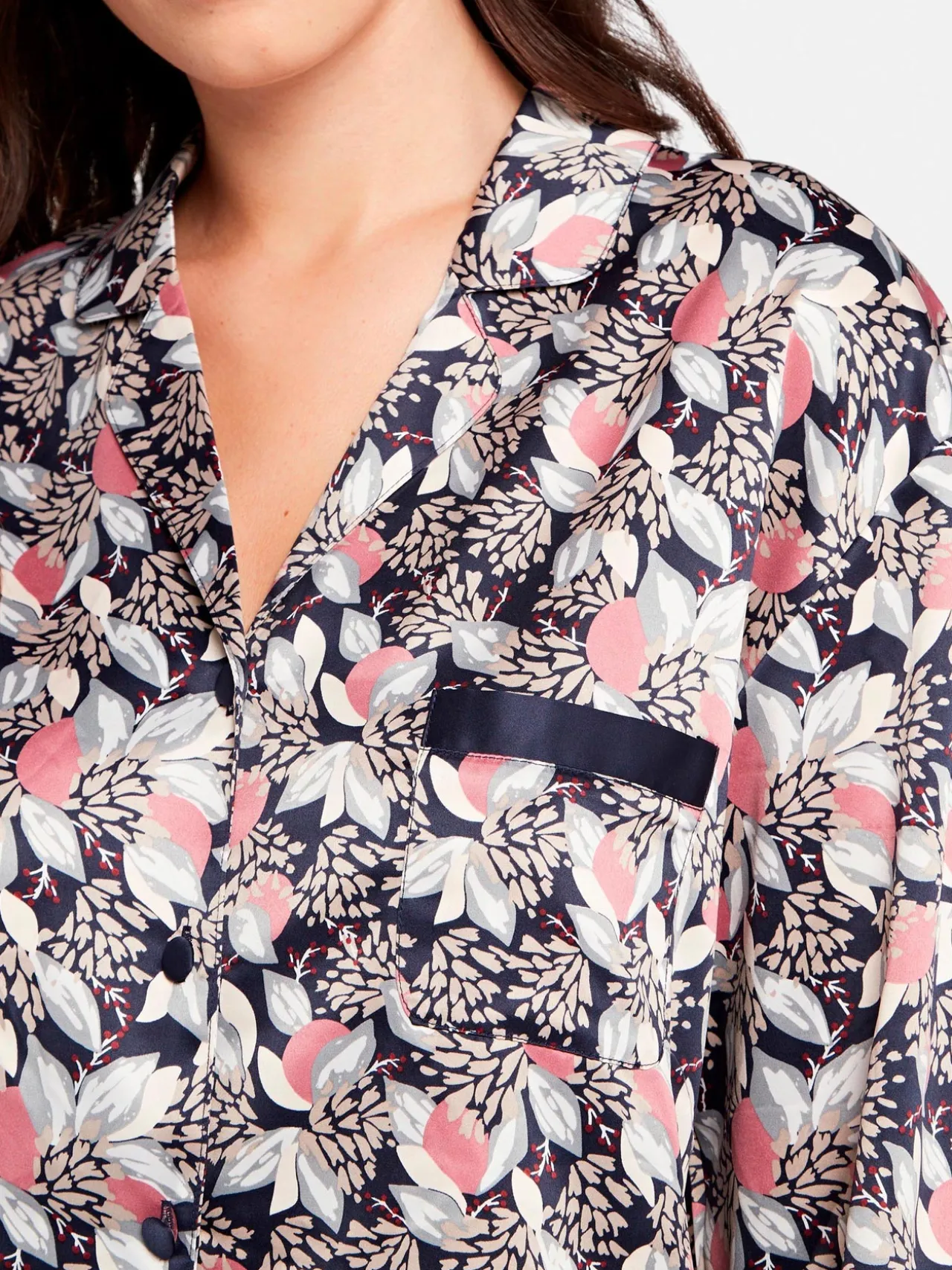 Haut de pyjama en satin Idole