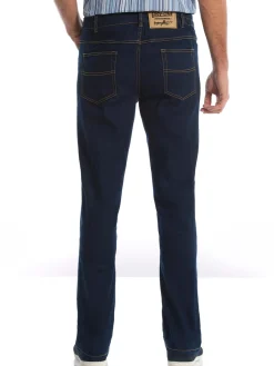 Jean droit extensible élastiqué