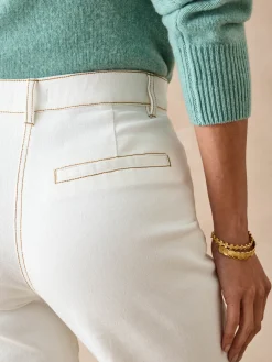 Jean élastiqué bas évasé stature +1.60m