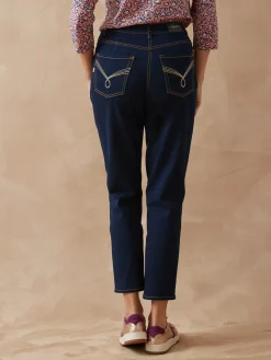 Jean 7/8ème coupe Mom