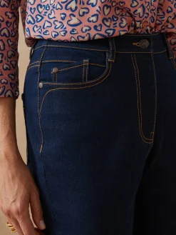 Jean 7/8ème coupe Mom