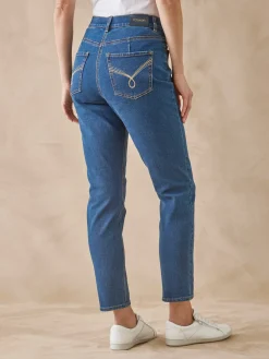 Jean 7/8ème taille haute