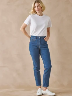Jean 7/8ème taille haute