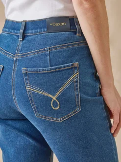 Jean 7/8ème taille haute