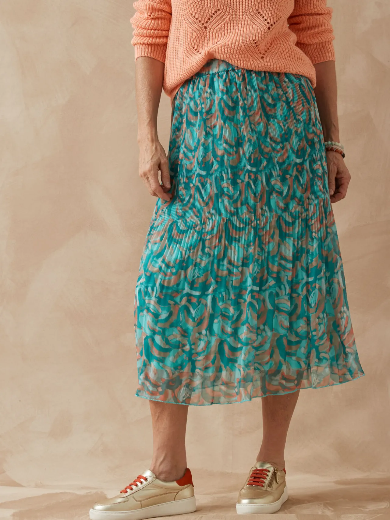 Jupe au plissé permanent