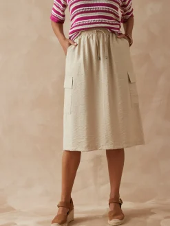 Jupe cargo élastiquée