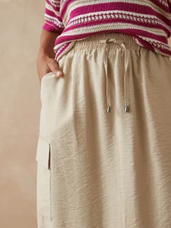 Jupe cargo élastiquée