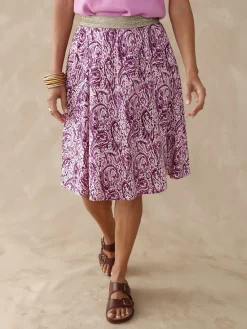 Jupe courte entièrement élastiquée