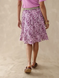 Jupe courte entièrement élastiquée