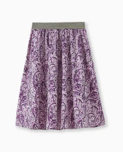 Jupe courte entièrement élastiquée