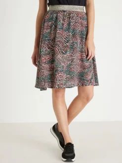 Jupe courte entièrement élastiquée